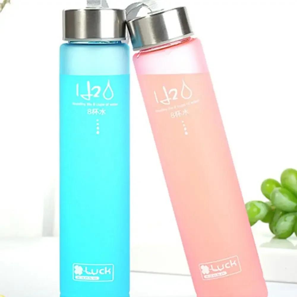 280ml Vacuum Flasks Plastic Water Cup Drinkware Frosted Camping Drinking Water Bottle Termos Girl Stainless Steel Thermos Bottle