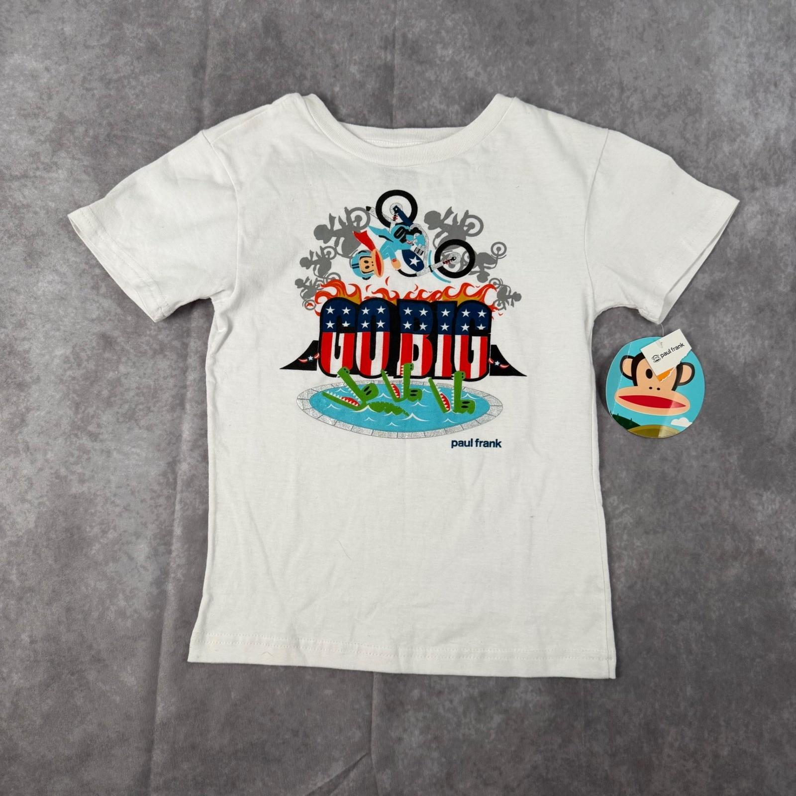 NWT Paul Frank Monkey Go Big Motorcycle Graphic T-Shirt L