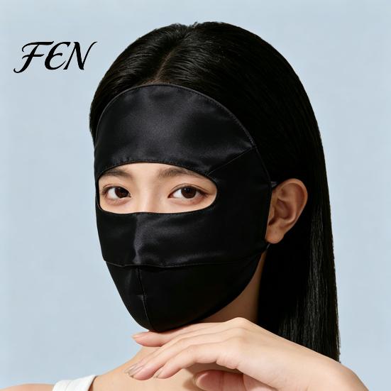 Silk Sun Gaiter for Sports Full Face Mask Women, Breathable UV Protection Shield Lightweight Running with Adjustable Straps Outdoor Hiking And Summer