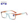 Women's Square Anti-Blue Light Glasses: Stylish, High-Definition, Progressive Color Reading Lenses