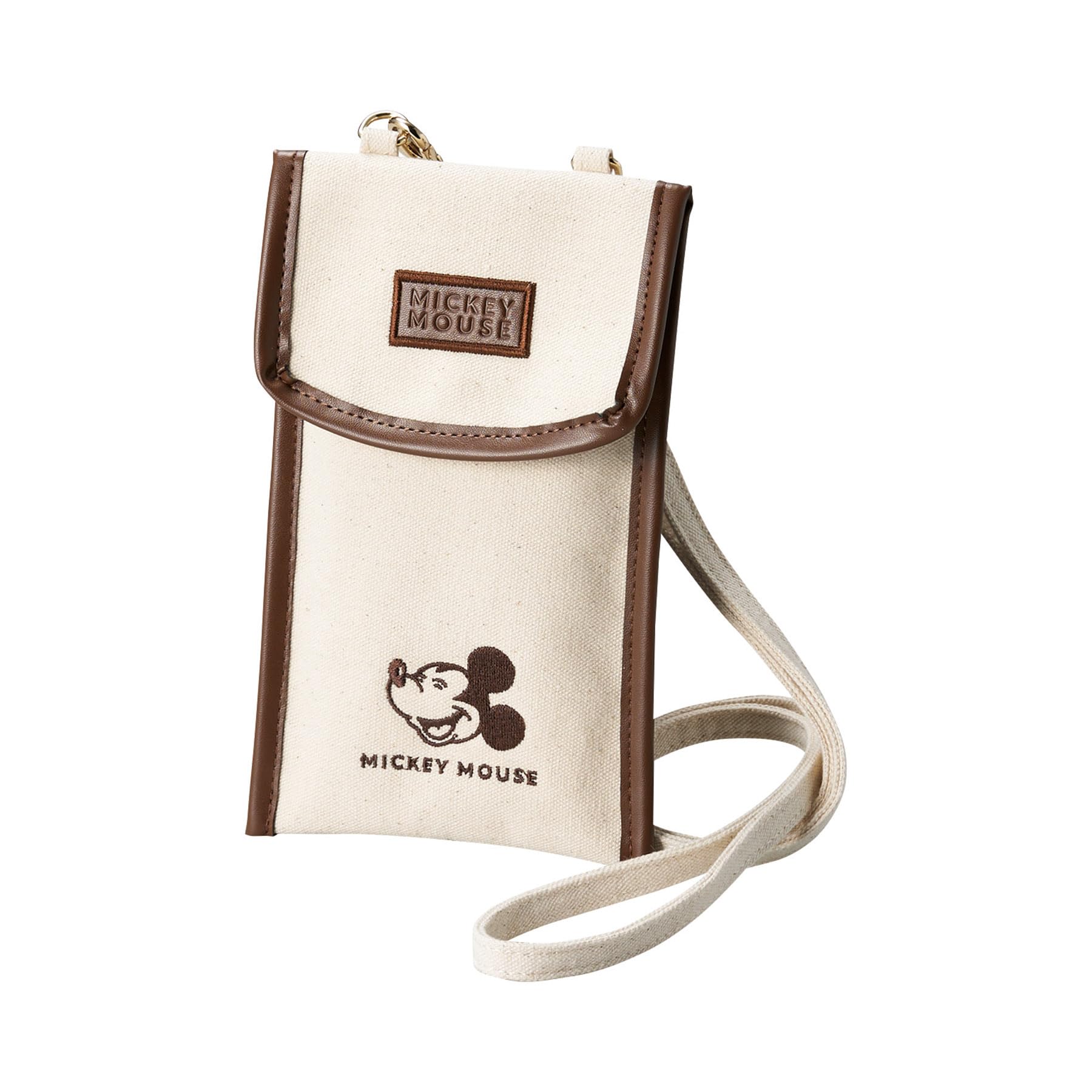 

Marushin Crossbody Shoulder Disney Mickey Mouse Recycled Leather and Organic 2335045100 Bag, Laugh-Aloud, Cotton,