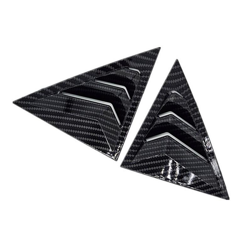 

Kia Forte 09-17 Mustang Style Carbon Fiber Triangle Window Louvers