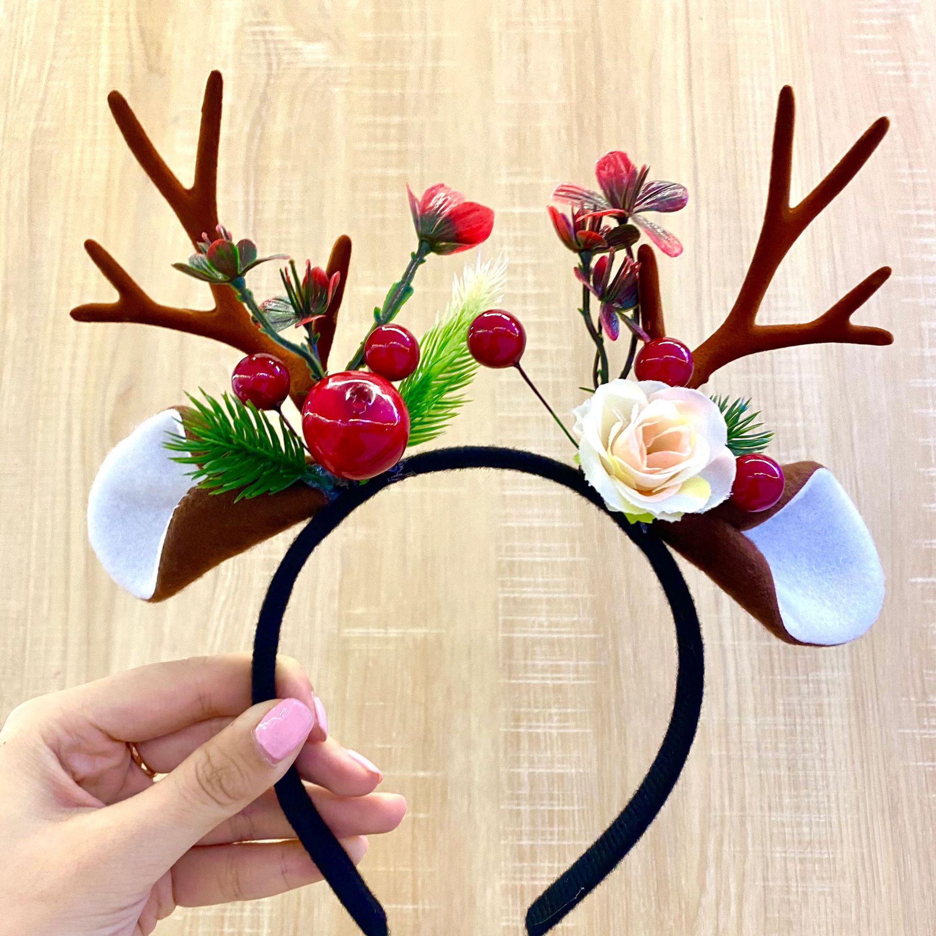 

Fashionable Christmas Reindeer Antler Headband Decor for Parties - Various Styles Available
