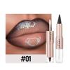 Matita Contorno Labbra Nera Marrone Conica Doppia Testa Specchio Lucidalabbra Rimpolpante Gloss Labbra Cristallino Tinta Labbra Rosse Sexy Trucco