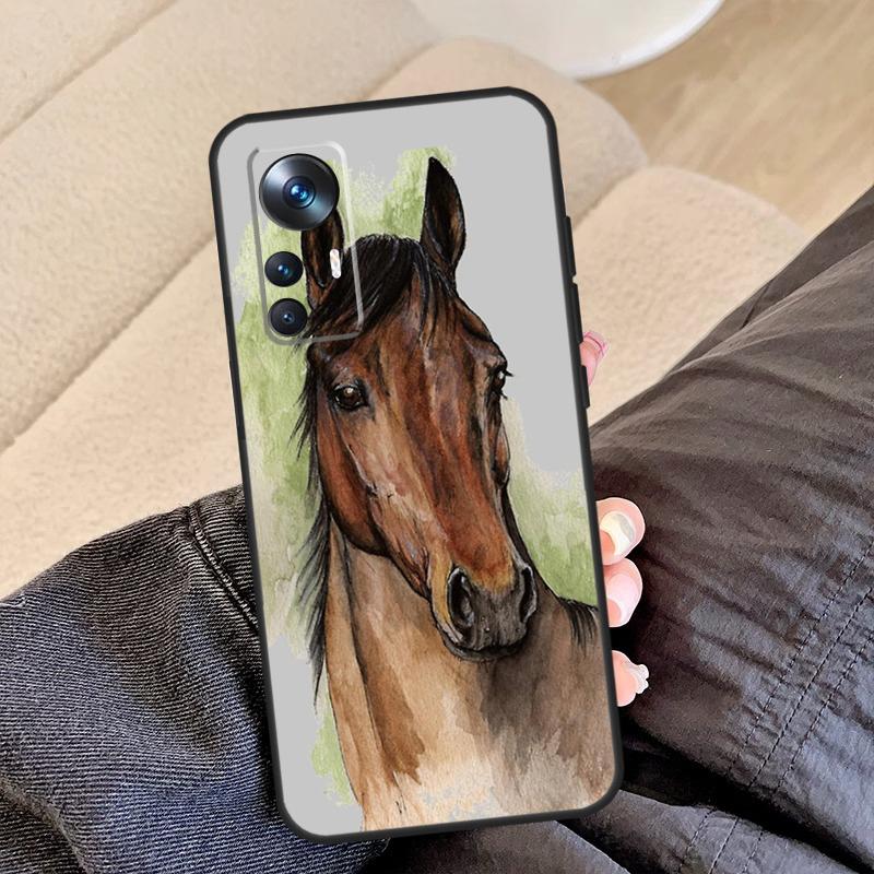 Horse Pony Pattern For Xiaomi 17 Pro Max 13 14 15 Ultra 13T 14T 15T Pro Case For POCO X7 X3 X5 X6 F5 F6 F7 Pro