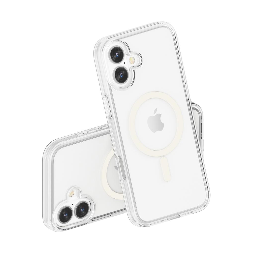 For iPhone 17 Magnetic Case Compatible with MagSafe PC+TPU Clear Phone Cover