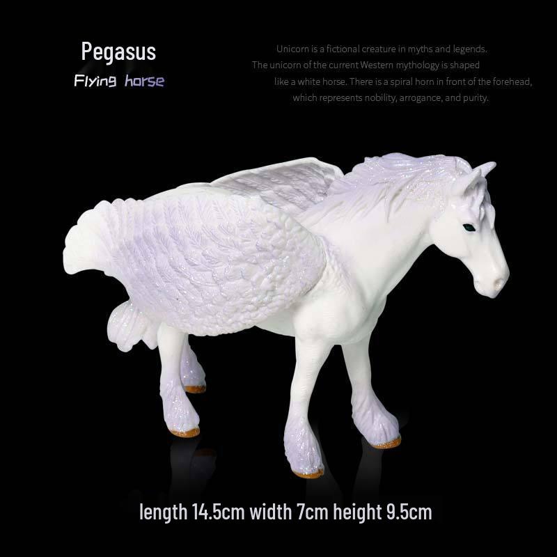 European Mythical Pegasus Unicorn Toy Model: Elf, Mythical Creature, Magic Beast 