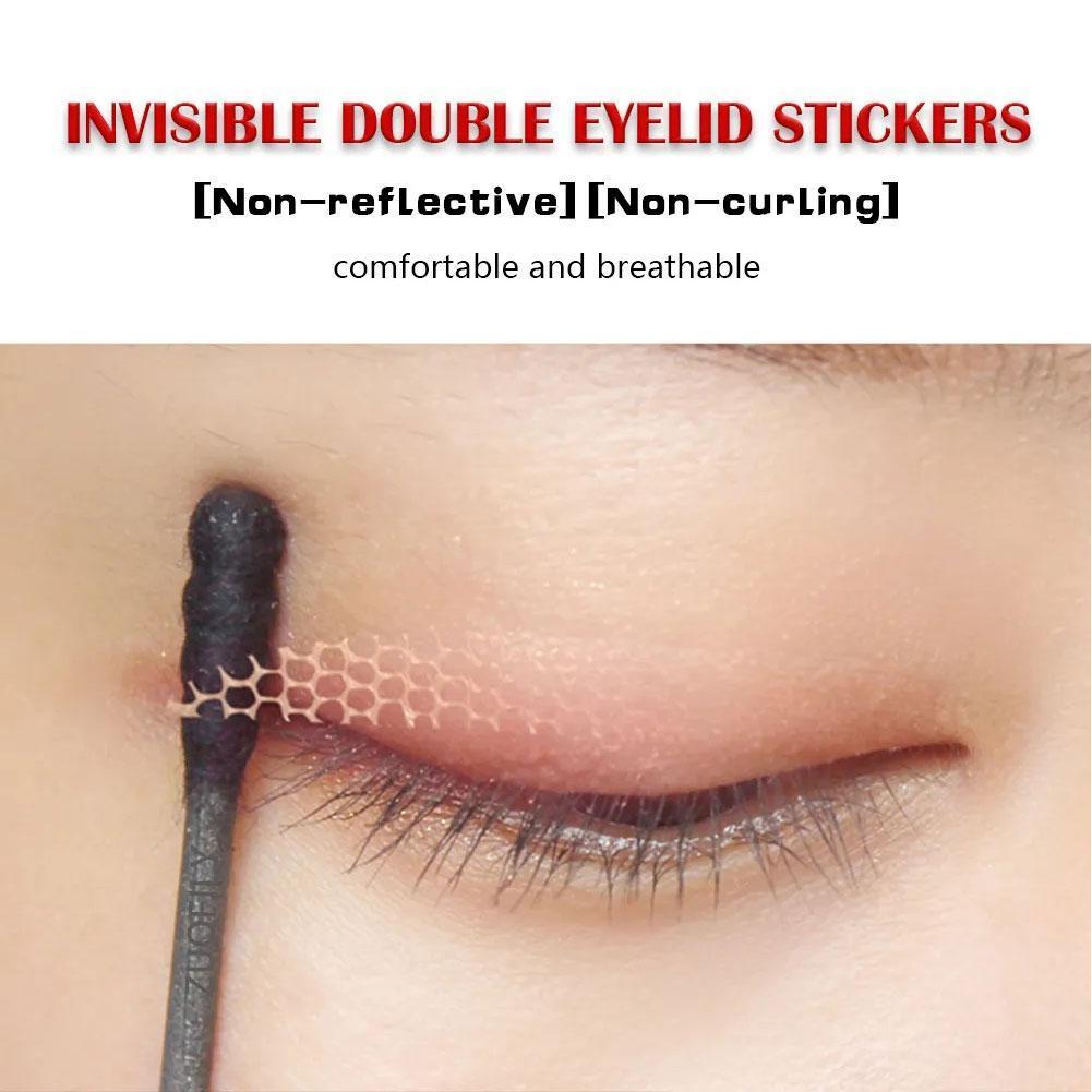 40Pcs Double Fold Eyelid Tape Sticker Lace Nature Clear Beige Stripe Self-adhesive Natural Eye Makeup Make Up With Tool New