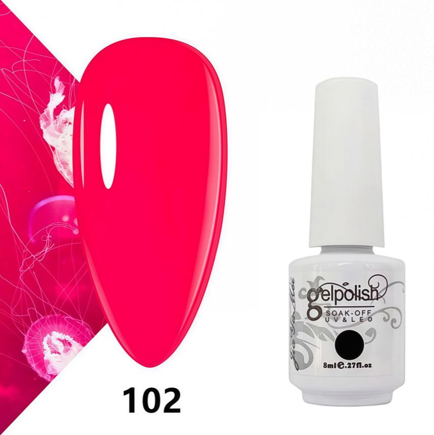 Amber Gel Polish Set: Gel Polish Manicure Kit with Whitening, Base Coat, and Sealer.