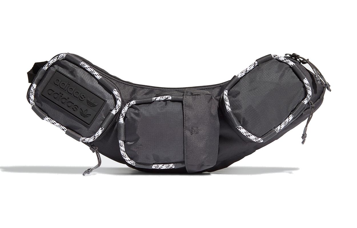 Adidas Originals Trefoil Polyester Fanny Pack Regular Unisex Black GN2311