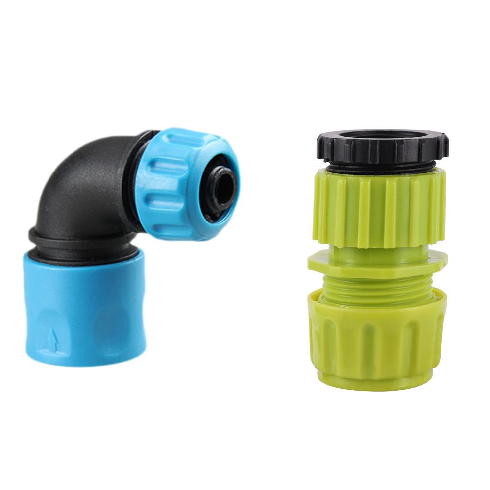 1Pc 1/2" ABS Garden Water Connector Soft Water Pipe Elbow Faucet Joint Garden Irrigation Hose Reel Quick Connectors Accessories