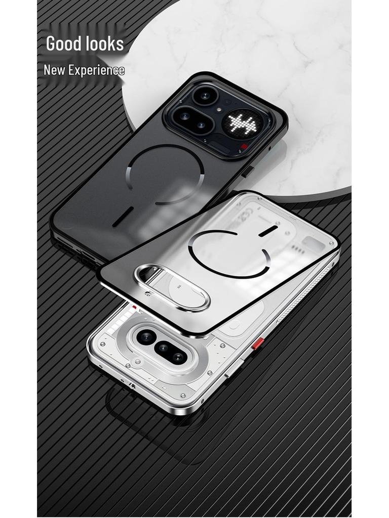 Nothing Phone 4 Pro Magnetic Metal Snap Drop-Proof Frosted Case