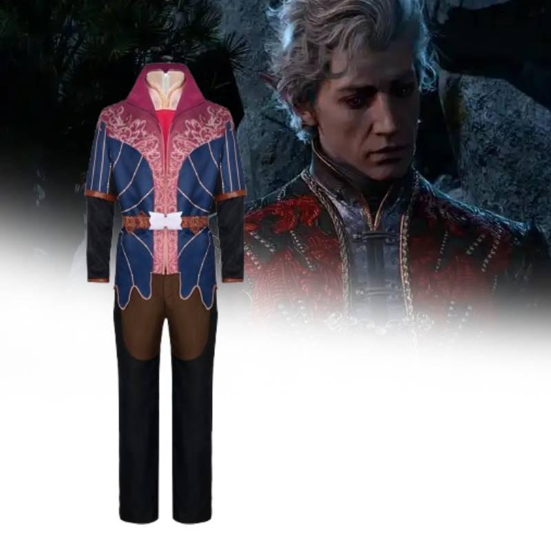 Baldurs 3 Gate Astarion Ancunin Cosplay Costume Game Character Party Halloween