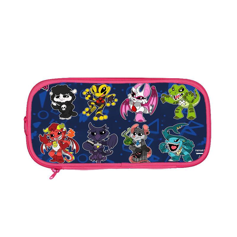 Nightmare Critters Double Layer Pencil Case With Nylon Material For Students And Kids