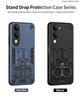 Dual Finger Ring Armor Cover for Vivo Y04 Case for Vivo Y29S Y19E Rotate Metal Bracket Kickstand Holder Case Shockproof Capa