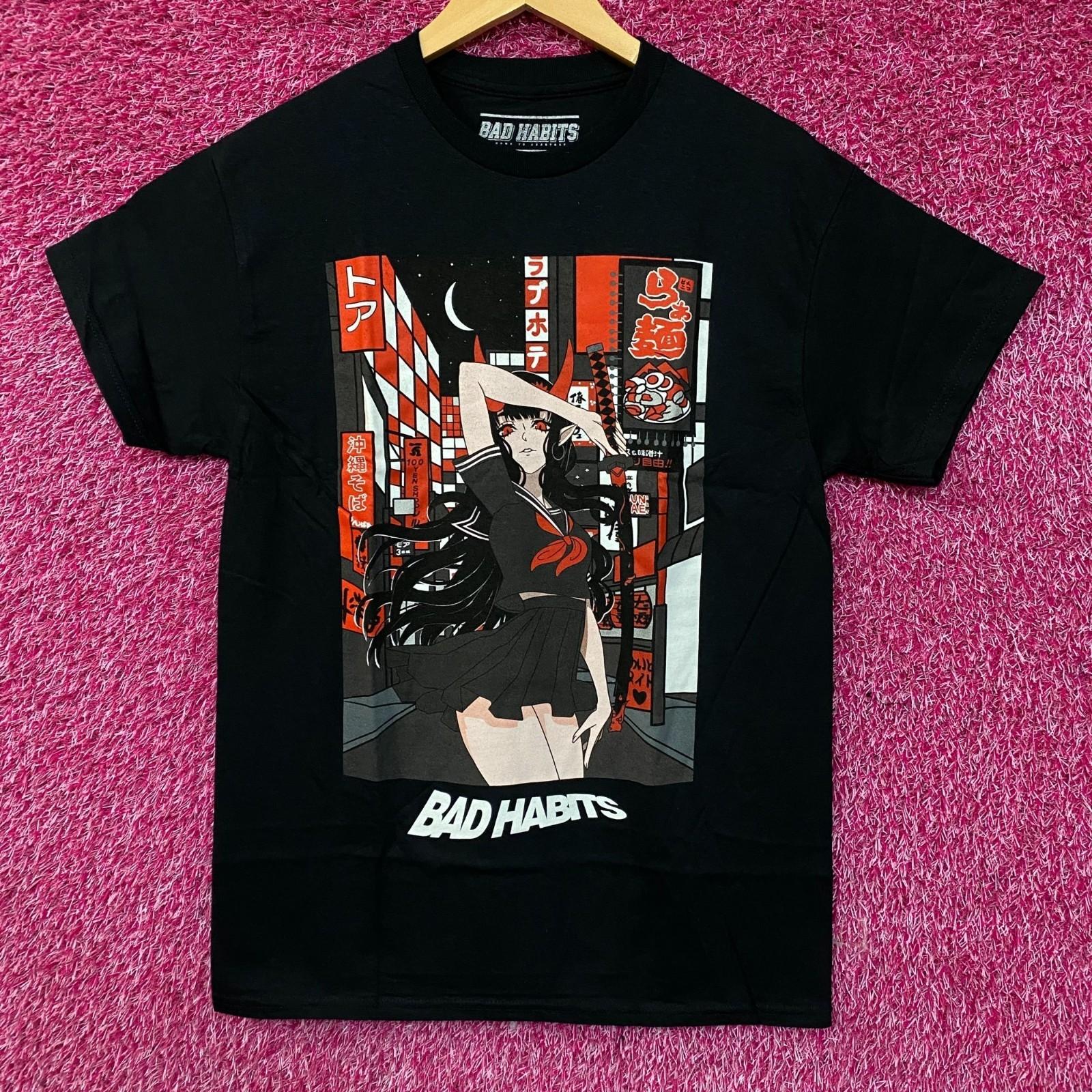 Bad Habits Samurai City Graphic T-Shirt Medium Unisex T-Shirt XXL