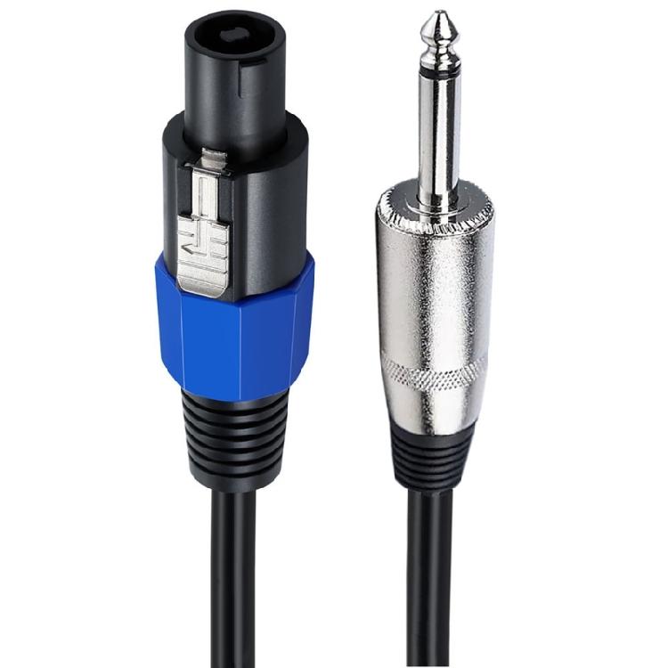 Reliable Speakon to 1/4in TS Cable for Bass Amp Cabinets Universal Compatibility