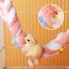 Small Pet Swing Toy Parrots Cage Hanging Rope Hamsters Climbing Rope Toy for Sugar Glider Squirrels Cage Interactive Toy