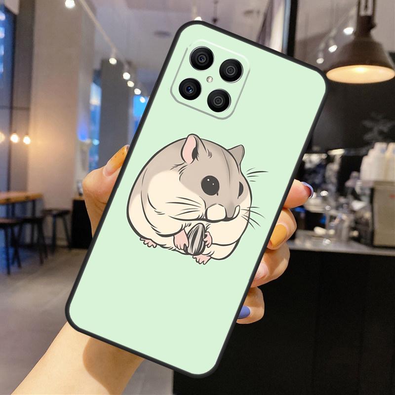 Hamster Art Silicone Case For Huawei P40 P30 P20 Lite P50 Nova 9 5T Honor 50 Pro X9 X7 X8 Back Cover