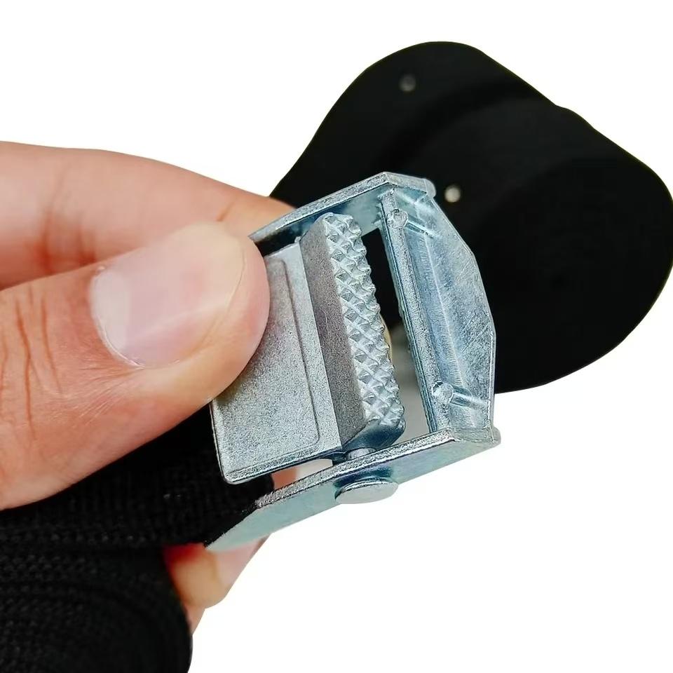 3 Pieces of1M Buckle Fastening Straps for Cars, Motorcycles, Bicycles, Metal Buckles, Trailer Ropes, Strong Luggage Straps