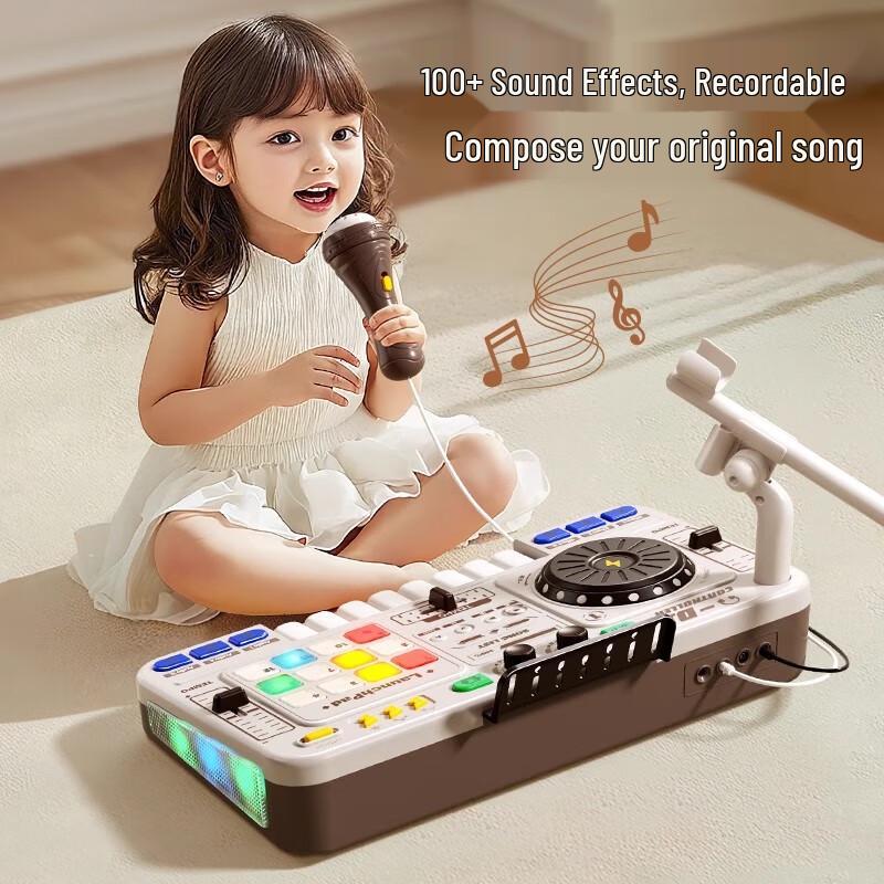 Kids Interactive DJ Mixer and Electronic Keyboard Toy
