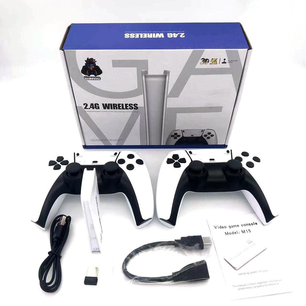 M15 4K HD Home Game Console with Dual Wireless Joysticks for TV & PC