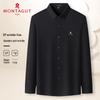 MONTAGUT Men's DP Non-Iron Stretch Business Casual Long-Sleeve Shirt