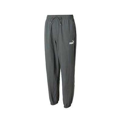 Solid Casual Twill Drawstring Mid Waist Knit Sports Pants Men Bottoms Grey 685578-80