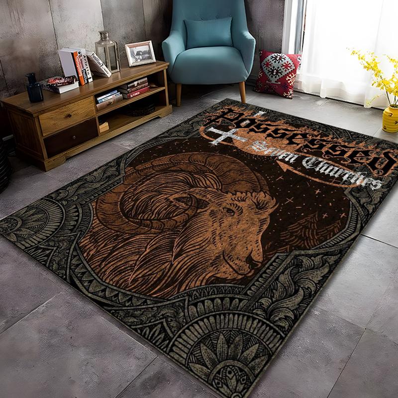Band-Possessed Pattern Carpet Home Living Room Decoration Rug Bedroom Kitchen Bathroom Play Non-slip Floor Mat Hallway Balcony