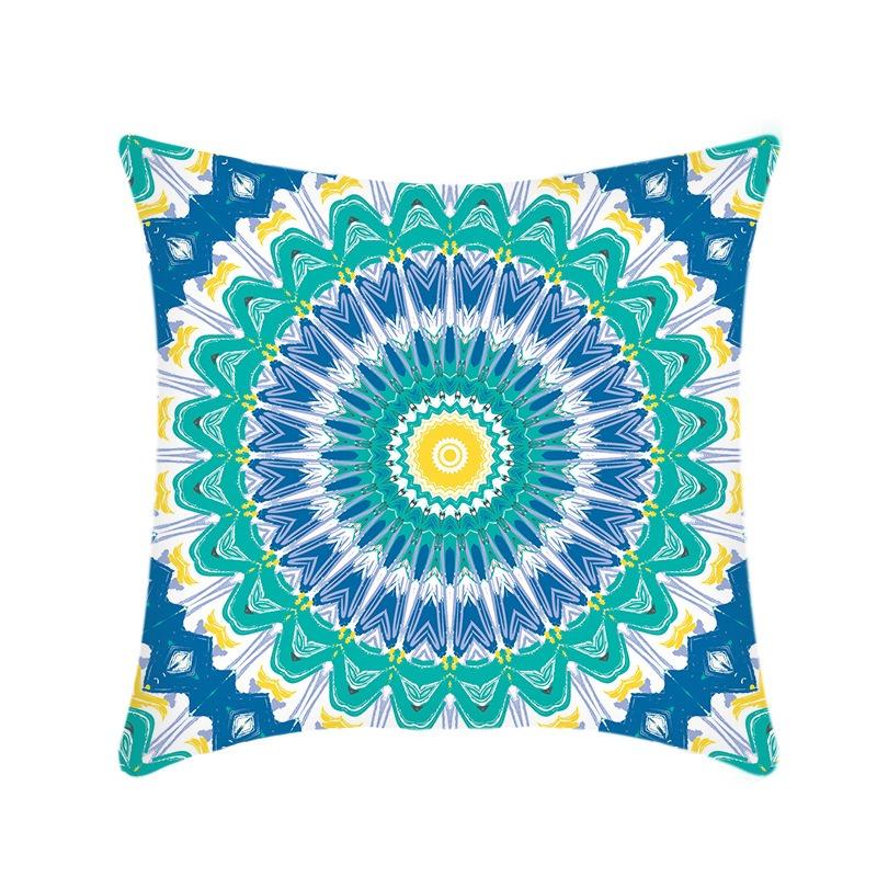 Office Sofa Cushion Cover Mandala Array Printed Luxury Home Decor Cushion Cover