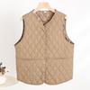 Down Cotton Vest Women's Inner Wear Autumn and Winter New Slim-fit Bottom Inner Wear Vest Medium Thin Warm Vest Vest