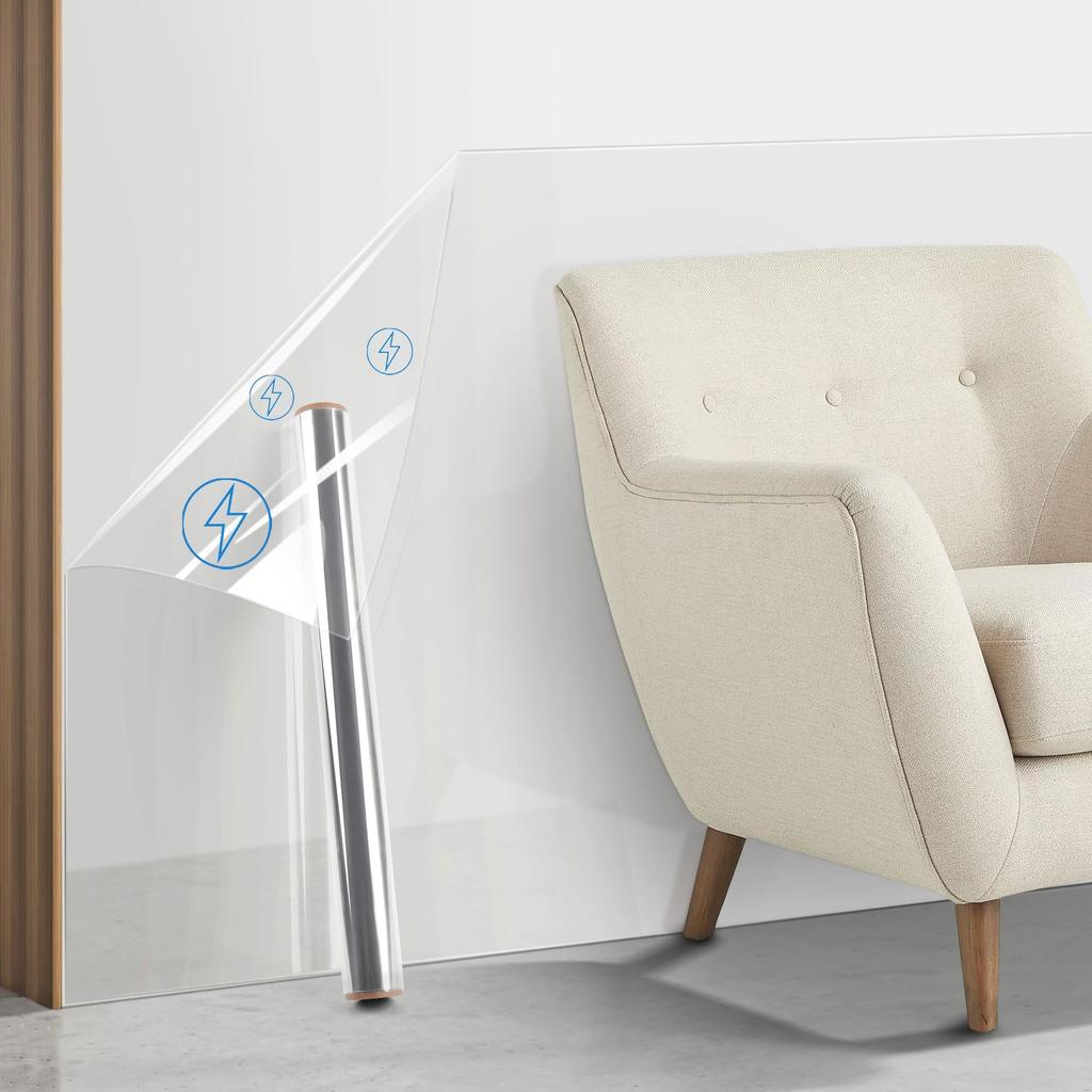 Clear Wall Film for Painted, Static Cling Peel and Stick Wall Sticker for and Home Decor