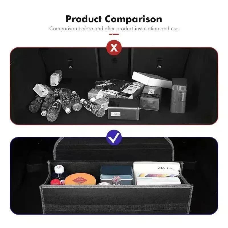 CQS1 Car Trunk Organizer Tool Box Folding Storage Bag Toolbox For Mercedes Benz AMG GLE GLS CLS GLC CLA GLA GLK ML C197 R231 W167 W24
