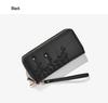 2026 Women's Embroidered Flower Wallet: Long, Large Capacity, Multi-Card Slot, Phone Holder