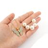 Gold Silver Chain Women for Butterfly Pearl Necklace Double Choker Chains Jewelry Girl Fashion Butterflies Pendant Gift