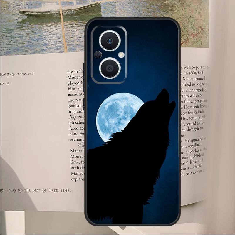 

Moon Roaring Wolf Cover For OPPO Reno 11F 12F 13F 14F 14 10 11 13 Pro 7 8 Lite OPPO Find X8 X6 X5 X9 Pro Case OPPO Find X8 Pro