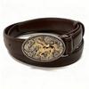 Retro PU Leather Belt Luxury Design Embossed Horse Buckle Belt Jeans Pants Belt  For Women Man