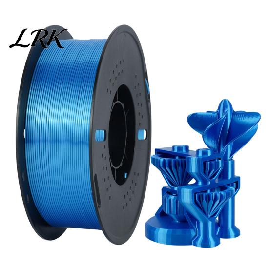 1.75mm PLA Filament Silk 3D Printer Filament, 1kg Spool for FDM Accessory Printers, Shiny Metallic DIY Ornaments and Models Printing Material