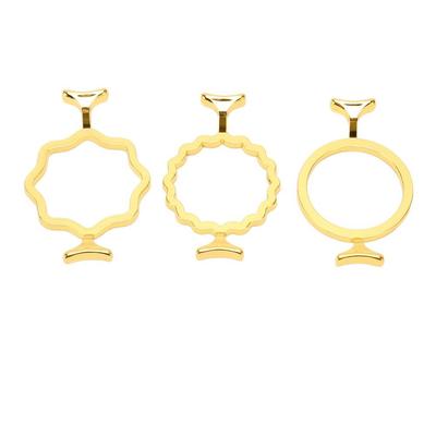 3 Stück für 2,5 cm / 0,98 Zoll Stempel Wachssiegelstempel Ringe Gold Wachssiegelstempel Form Umschläge
