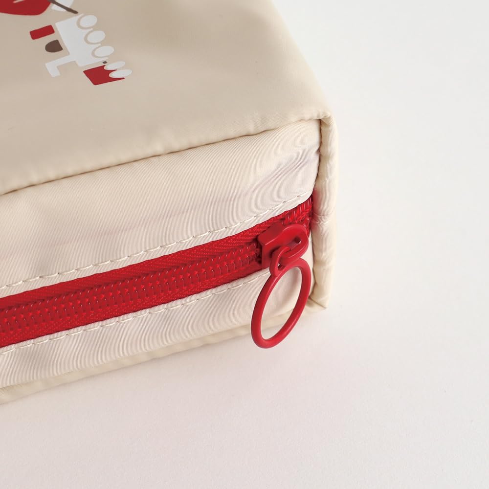 Green Flash Miffy Square Pouch, Beige, BM-373