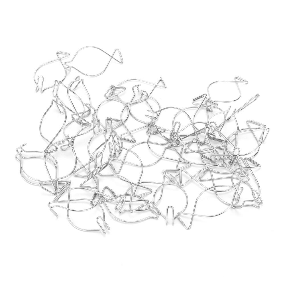 40 Peças Gancho de Teto de Aço Galvanizado Gancho Prateado para Teto Falso Gancho de Pendurar Salas de Aula