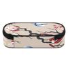 Stationery Pencil Case Casual 300D Polyester Easy Open Zipper with Main Pocket Mesh Layer and Removable Pen Divider for Boys Girls