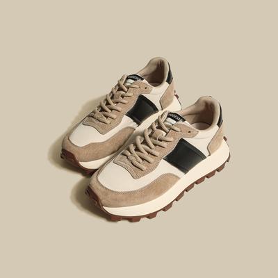 Waffle Forrest Gump Shoes Women's  Autumn New European Station Thick-soled Casual Sports Daddy Shoes Trend