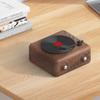 Retro Mini Portable Bluetooth Speaker with Record Player Design and Subwoofer