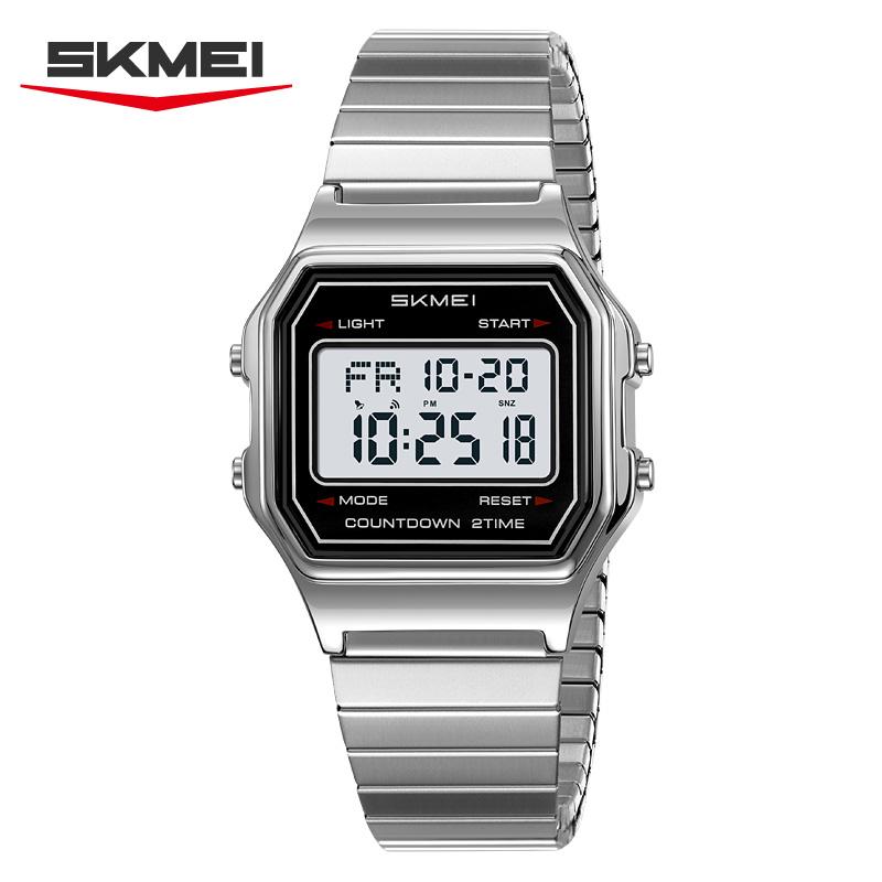 SKMEI 2465 Luxury Digital Watch for Men Women Unisex Electronic Mens Wristwatches LED Display Outdoor Sport Reloj Hombre