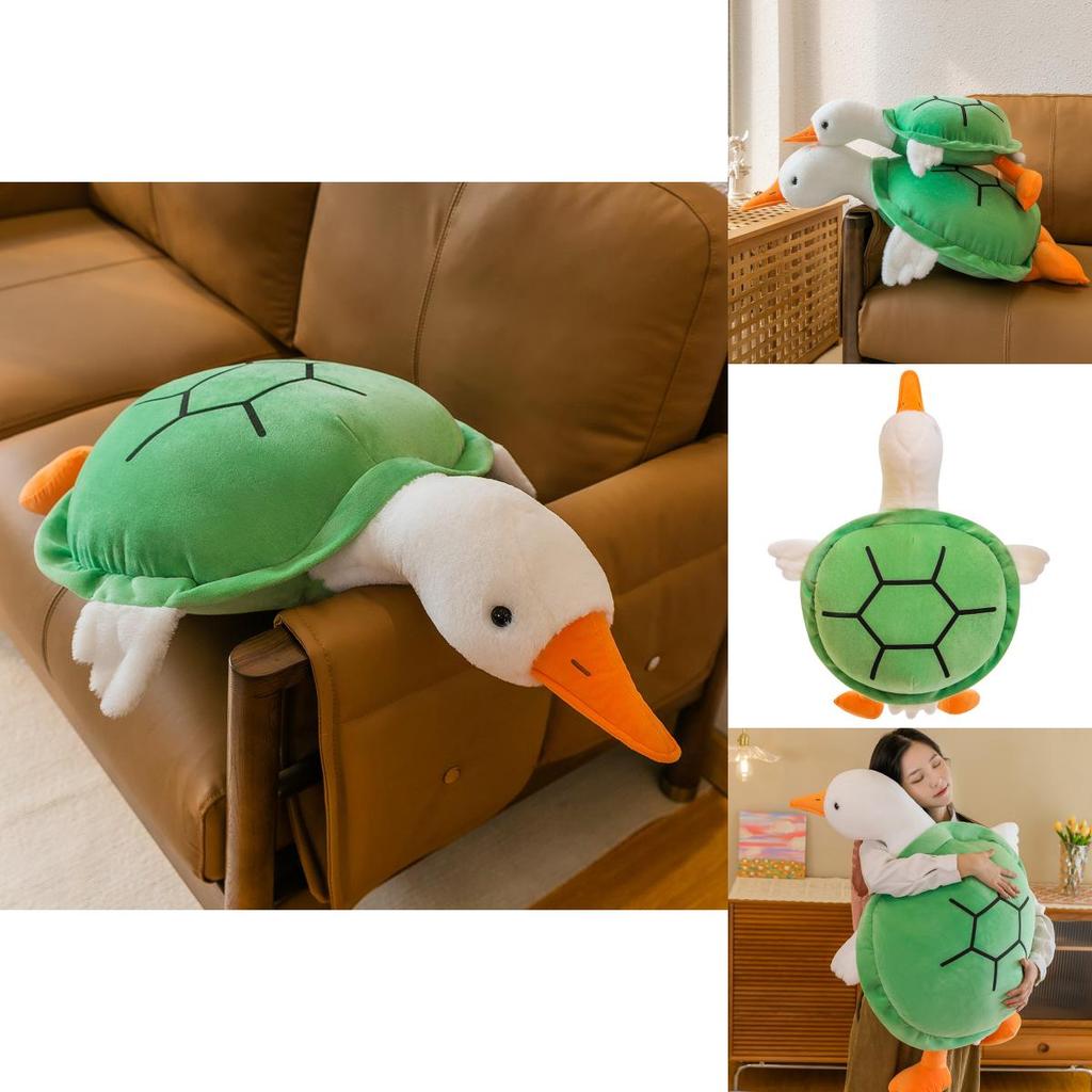 Funny New Turtle Goose Big Plush Toy Turtle Goose Stuffed Animal Combo Doll Novelty Cushion 65cm