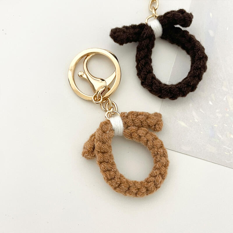 Good luck charm keychain, Sokodure knitted key holder, bag hook