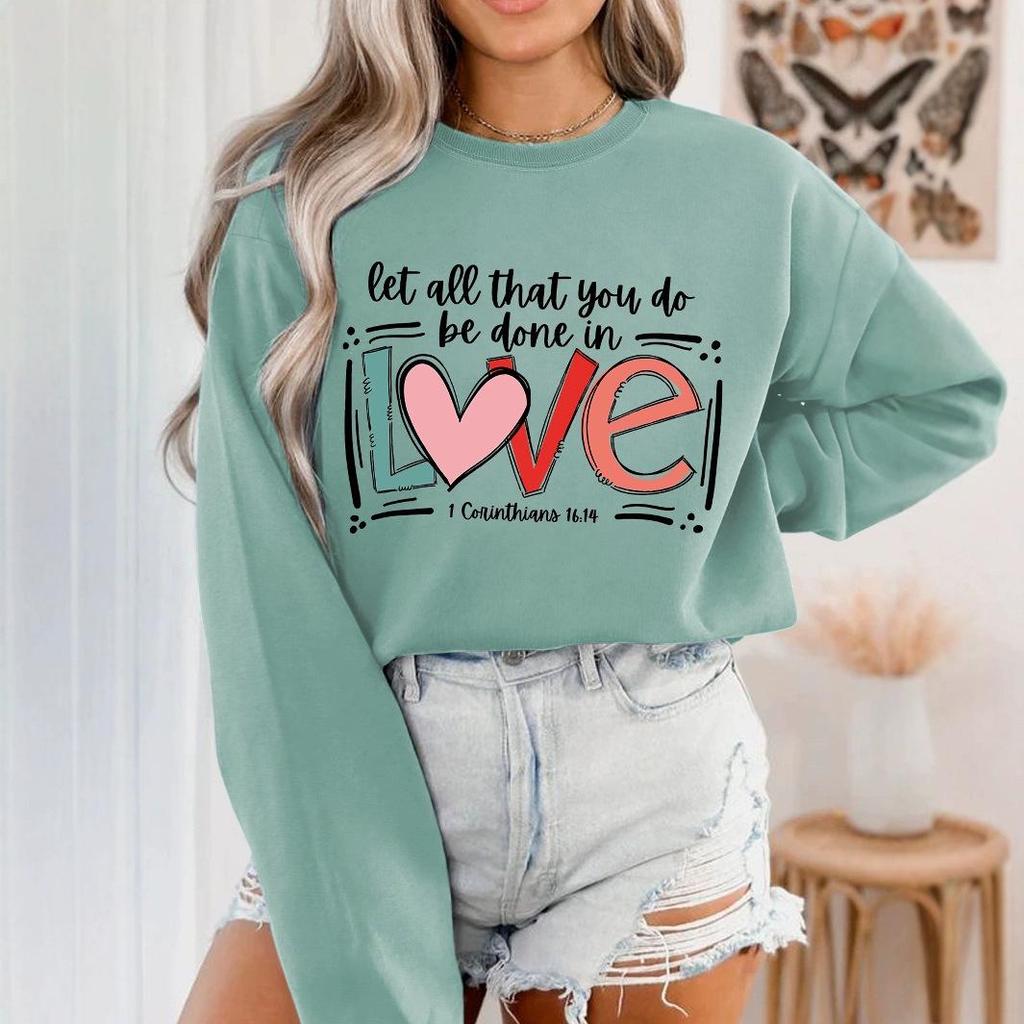 In Stock Couple Print Hoodie - Autumn/Winter Love Edition