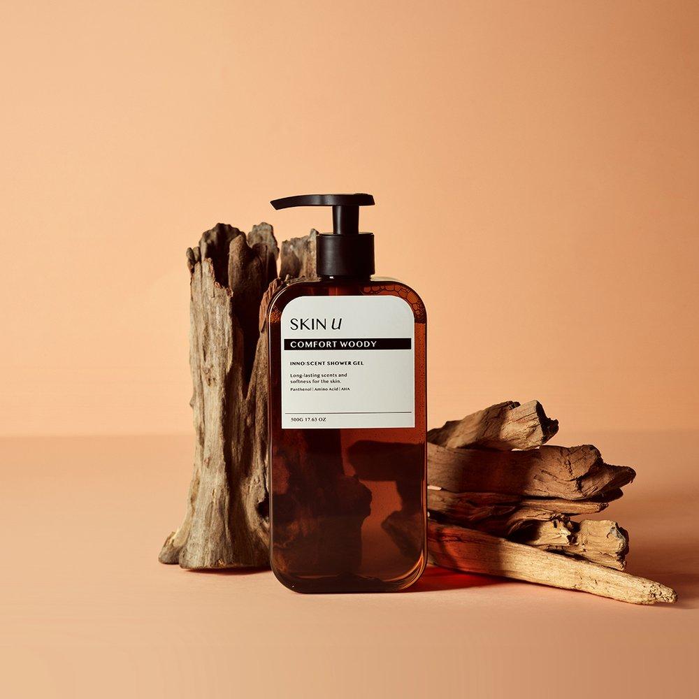 SKIN U Innocent Woody Body Wash 500g