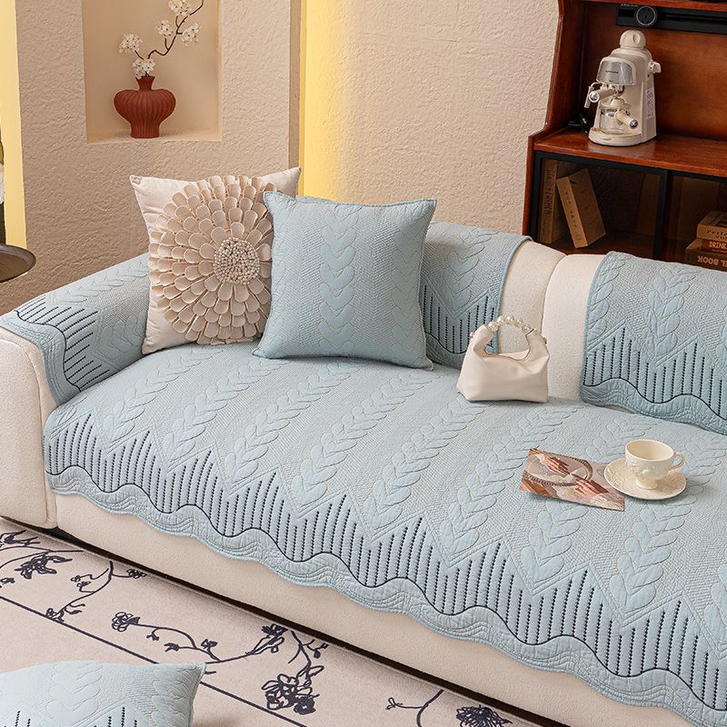 

2025 Новое поступление Кремовый стиль Чистый хлопок Подушка для дивана Стиранный хлопок Круглогодичный Универсальный Чехол Ткань Нескользящий Чехол на сиденье Jin Yan shallow green 30*50cm waist pillowcase